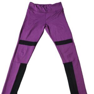 Peony & Me Purple Mesh Leggings || XS EUC